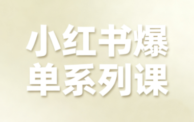 尼采老师·小红书爆单系列课网赚库-项目库-轻创网-中创网-福缘网-冒泡网-资源之家-魔方项目库网赚库