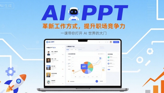 AI+PPT：革新工作方式，提升职场竞争力，一课带你打开 AI 世界的大门网赚库-项目库-轻创网-中创网-福缘网-冒泡网-资源之家-魔方项目库网赚库