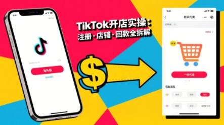 TikTok从开店到投流的进阶课，从基础实操到高阶技巧一网打尽网赚库-项目库-轻创网-中创网-福缘网-冒泡网-资源之家-魔方项目库网赚库