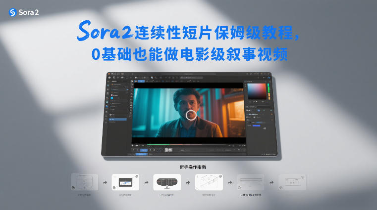 Sora2连续性短片保姆级教程,0基础也能做电影级叙事视频网赚库-项目库-轻创网-中创网-福缘网-冒泡网-资源之家-魔方项目库网赚库