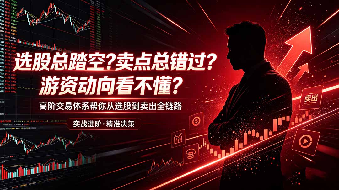 选股总踏空？卖点总错过？游资动向看不懂？高阶交易体系帮你从选股到卖出全链路(更新6月网赚库-项目库-轻创网-中创网-福缘网-冒泡网-资源之家-魔方项目库网赚库