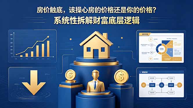 付费文章：房价触底，该操心房的价格还是你的价格？系统性拆解财富底层逻辑网赚库-项目库-轻创网-中创网-福缘网-冒泡网-资源之家-魔方项目库网赚库