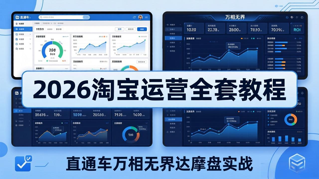 2026淘宝运营全套教程(更新5月8日网赚库-项目库-轻创网-中创网-福缘网-冒泡网-资源之家-魔方项目库网赚库