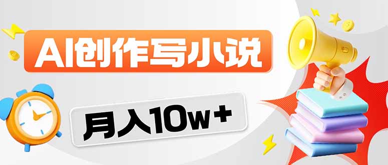 2026风口项目AI写小说 轻松实现月入10w+网赚库-项目库-轻创网-中创网-福缘网-冒泡网-资源之家-魔方项目库网赚库
