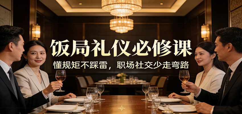 公众号收费文章：《饭局礼仪必修课：懂规矩不踩雷，职场社交少走弯路》网赚库-项目库-轻创网-中创网-福缘网-冒泡网-资源之家-魔方项目库网赚库