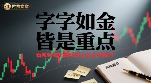 付费文章：字字如金 皆是重点， 看完后 你就清楚该怎么在大A布局了网赚库-项目库-轻创网-中创网-福缘网-冒泡网-资源之家-魔方项目库网赚库