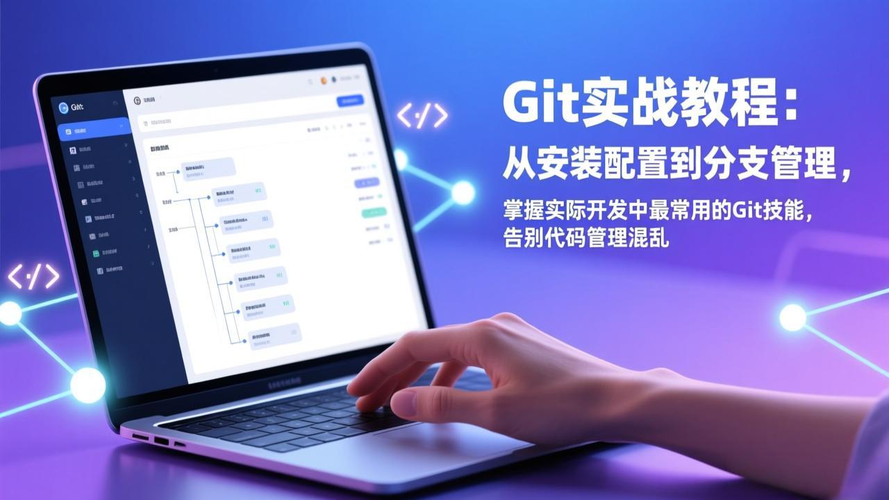Git实战教程：从安装配置到分支管理，掌握实际开发中最常用的Git技能，告别代码管理混乱网赚库-项目库-轻创网-中创网-福缘网-冒泡网-资源之家-魔方项目库网赚库
