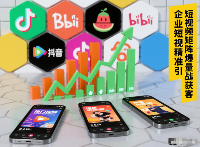 企业短视频精准引流矩阵获客，短视频矩阵爆量战法网赚库-项目库-轻创网-中创网-福缘网-冒泡网-资源之家-魔方项目库网赚库