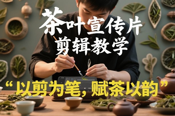 茶叶宣传片剪辑教学，以剪为笔，赋茶以韵，新手也能拍出高级感网赚库-项目库-轻创网-中创网-福缘网-冒泡网-资源之家-魔方项目库网赚库