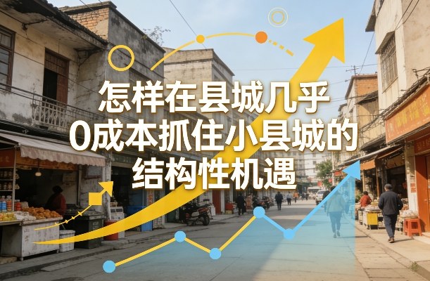 付费文章：怎样在县城几乎0成本抓住小县城的结构性机遇网赚库-项目库-轻创网-中创网-福缘网-冒泡网-资源之家-魔方项目库网赚库