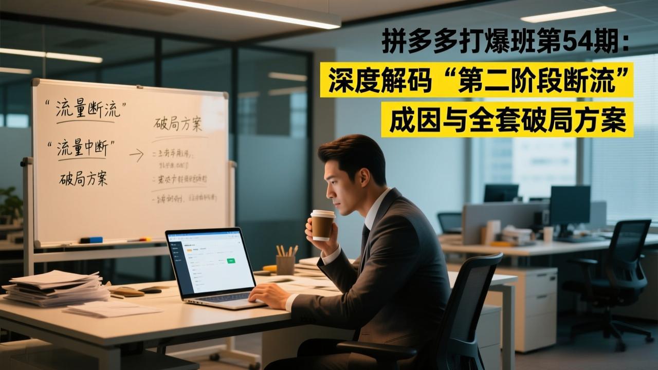 拼多多打爆班第54期：深度解码“第二阶段断流”成因与全套破局方案网赚库-项目库-轻创网-中创网-福缘网-冒泡网-资源之家-魔方项目库网赚库