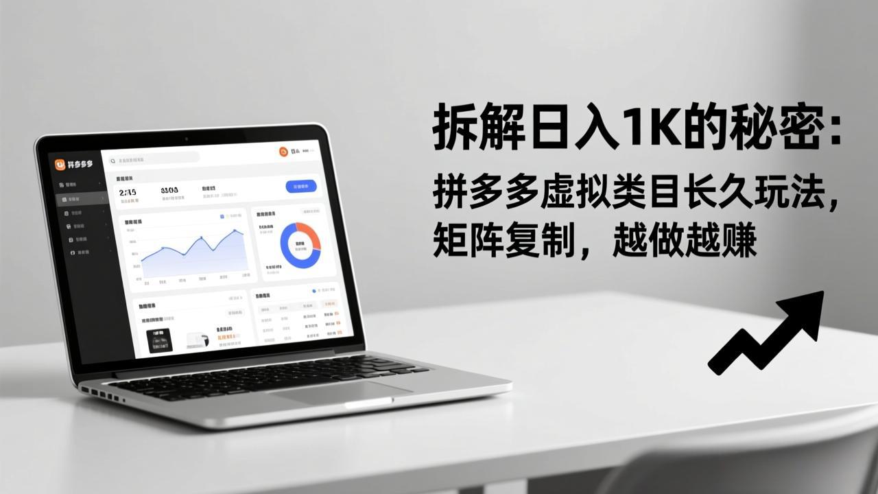 拆解日入 1K 的秘密：拼多多虚拟类目长久玩法，矩阵复制，越做越赚网赚库-项目库-轻创网-中创网-福缘网-冒泡网-资源之家-魔方项目库网赚库