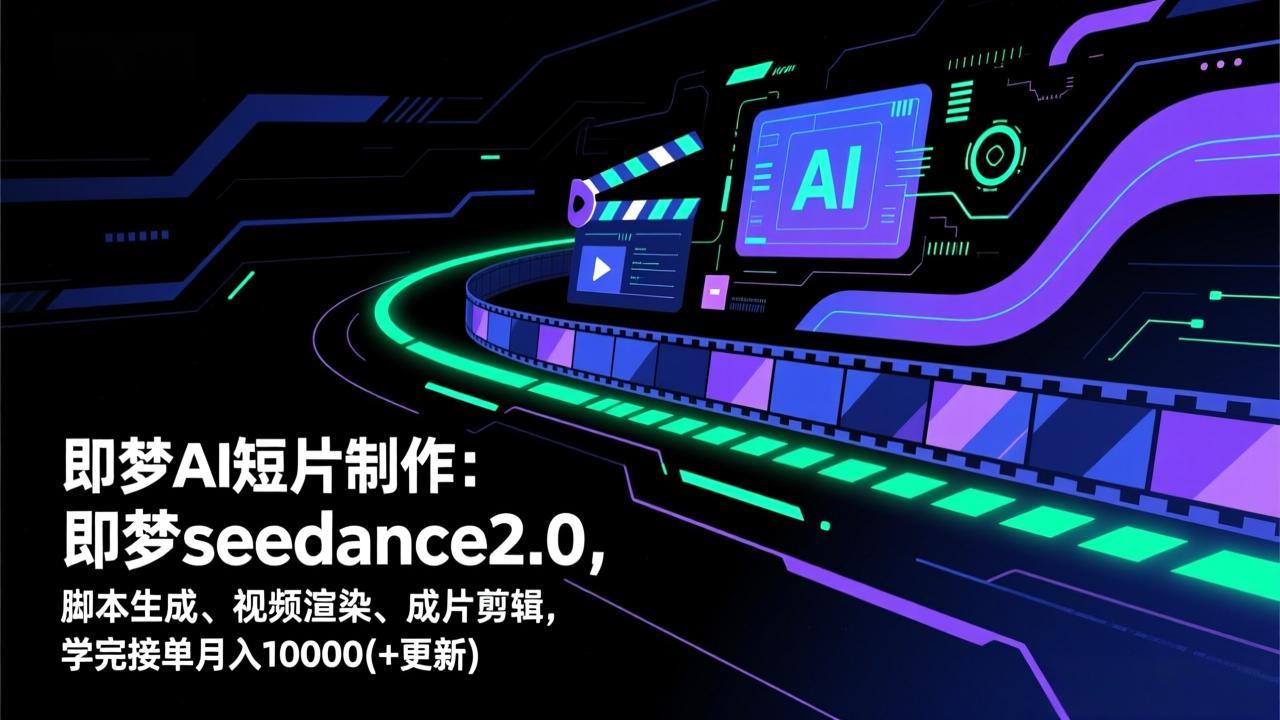 即梦AI短片制作(更新网赚库-项目库-轻创网-中创网-福缘网-冒泡网-资源之家-魔方项目库网赚库