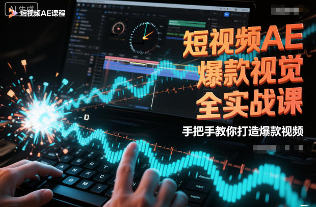 短视频AE爆款视觉全实战课，手把手教你打造爆款视频网赚库-项目库-轻创网-中创网-福缘网-冒泡网-资源之家-魔方项目库网赚库