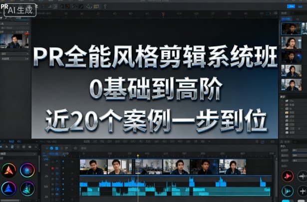 PR全能风格剪辑系统班，0基础到高阶，近20个案例一步到位网赚库-项目库-轻创网-中创网-福缘网-冒泡网-资源之家-魔方项目库网赚库