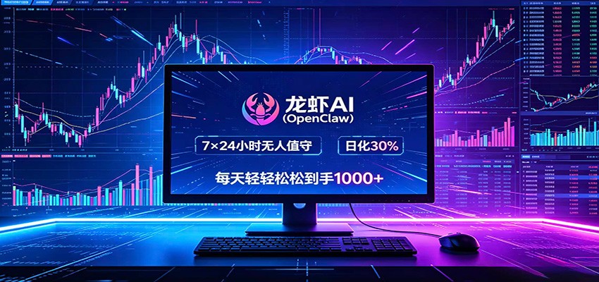 龙虾AI(OpenClaw)全自动挂机,智能操控电脑高效执行任务,每天轻松到手四位数网赚库-项目库-轻创网-中创网-福缘网-冒泡网-资源之家-魔方项目库网赚库
