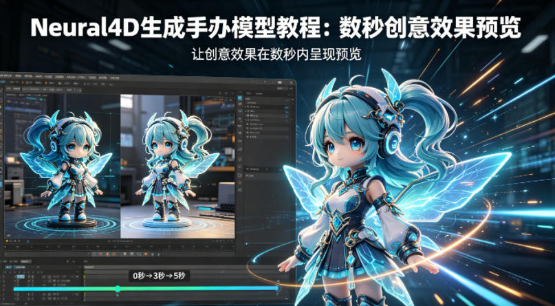 Neural4D生成手办模型教程，让创意效果在数秒内呈现预览网赚库-项目库-轻创网-中创网-福缘网-冒泡网-资源之家-魔方项目库网赚库