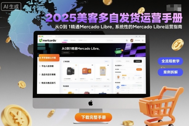 2025美客多自发货运营手册：从0到1精通Mercado Libre，系统性的Mercado Libre运营指南网赚库-项目库-轻创网-中创网-福缘网-冒泡网-资源之家-魔方项目库网赚库