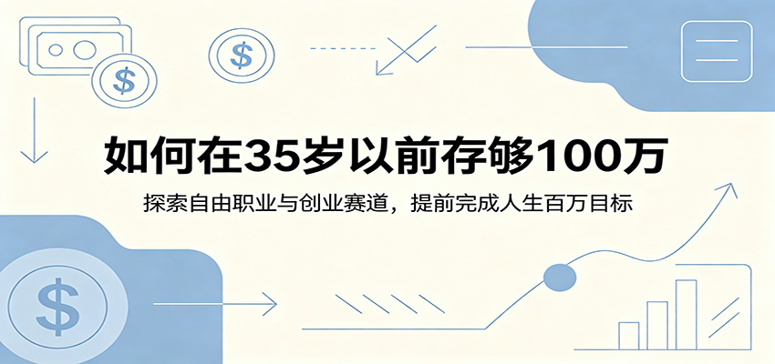 如何在35岁以前存够100万:探索自由职业与创业赛道,提前完成人生百万目标网赚库-项目库-轻创网-中创网-福缘网-冒泡网-资源之家-魔方项目库网赚库