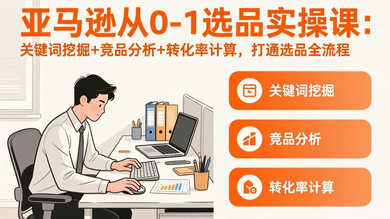 亚马逊从0-1选品实操课(更新3月网赚库-项目库-轻创网-中创网-福缘网-冒泡网-资源之家-魔方项目库网赚库
