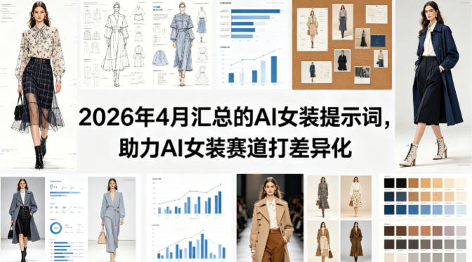 2026年4月汇总的AI女装提示词,助力AI女装赛道打差异化网赚库-项目库-轻创网-中创网-福缘网-冒泡网-资源之家-魔方项目库网赚库