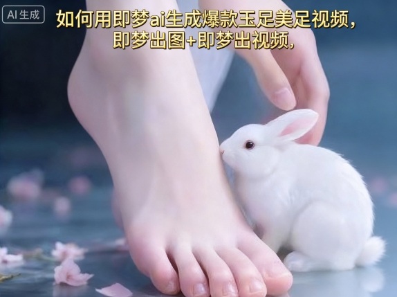 如何用即梦ai生成爆款玉足美足视频，即梦出图+即梦出视频，快速涨粉网赚库-项目库-轻创网-中创网-福缘网-冒泡网-资源之家-魔方项目库网赚库