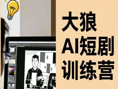 大狼AI短剧训练营-短剧课程(更新中)网赚库-项目库-轻创网-中创网-福缘网-冒泡网-资源之家-魔方项目库网赚库