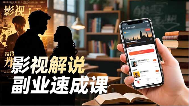 Tk影视解说副业速成课，软件安装、全流程实操、爆款预设，新手两周变现网赚库-项目库-轻创网-中创网-福缘网-冒泡网-资源之家-魔方项目库网赚库