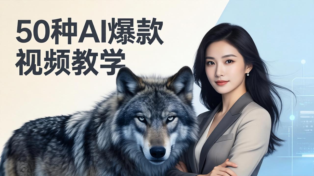 50种AI爆款视频教学：影视级古诗词+治愈萌宠+山海经蛟龙，高阶宝典商业落地网赚库-项目库-轻创网-中创网-福缘网-冒泡网-资源之家-魔方项目库网赚库