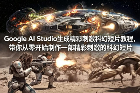 Google AI Studio生成精彩刺激科幻短片教程，带你从零开始制作一部精彩刺激的科幻短片【双语字幕】网赚库-项目库-轻创网-中创网-福缘网-冒泡网-资源之家-魔方项目库网赚库