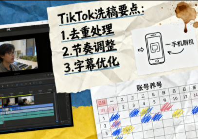 TikTok洗稿剪辑全流程课网赚库-项目库-轻创网-中创网-福缘网-冒泡网-资源之家-魔方项目库网赚库