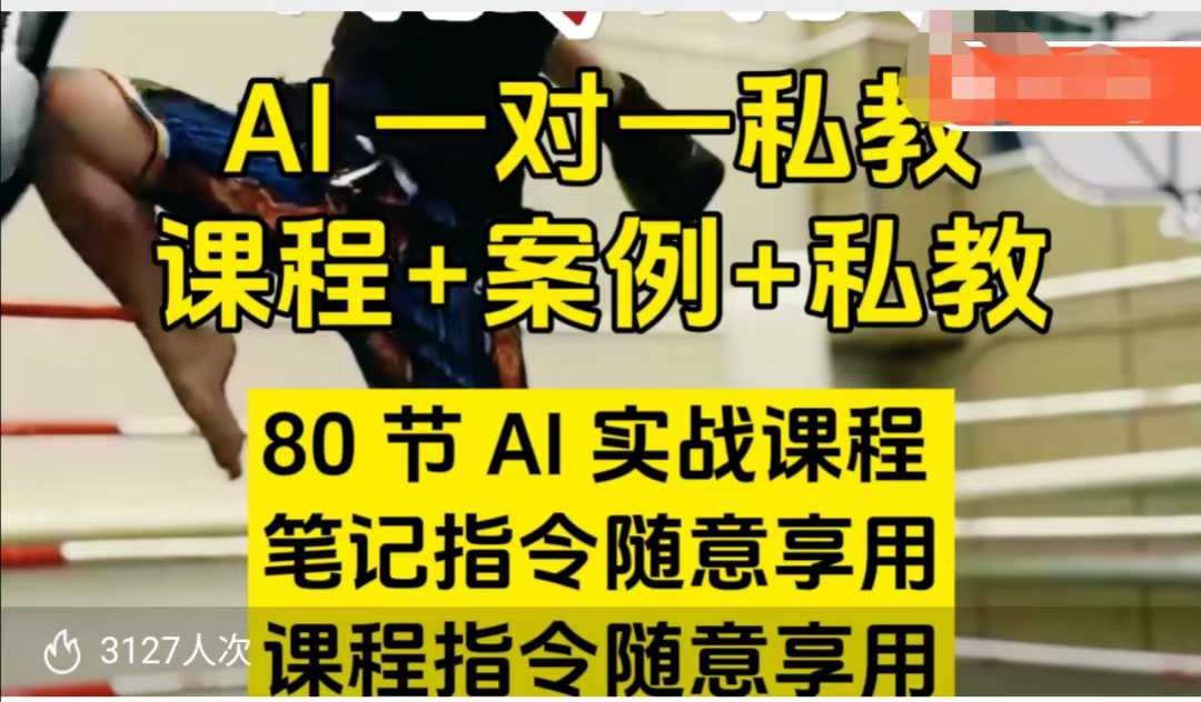 AI指令实战课，课程+案例，80节AI实战课程，笔记指令随意享用，课程指令随意享用(更新26年3月)网赚库-项目库-轻创网-中创网-福缘网-冒泡网-资源之家-魔方项目库网赚库