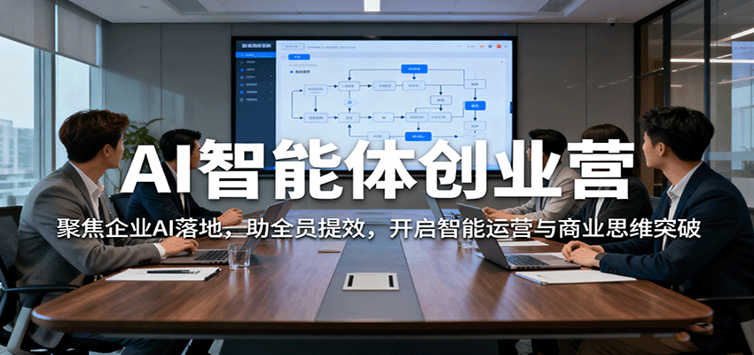 AI智能体创业营：聚焦企业AI落地，助全员提效，开启智能运营与商业思维突破网赚库-项目库-轻创网-中创网-福缘网-冒泡网-资源之家-魔方项目库网赚库