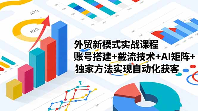 外贸新模式实战课程-更新2月，账号搭建+截流技术+AI矩阵+独家方法实现自动化获客网赚库-项目库-轻创网-中创网-福缘网-冒泡网-资源之家-魔方项目库网赚库