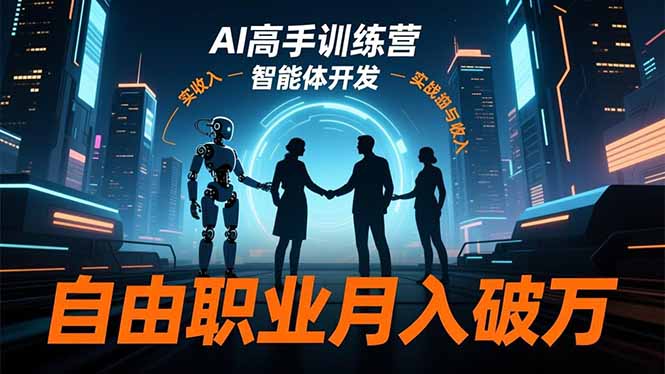 AI高手训练营3.0，ChatGPT，Midjourney，智能体开发，自由职业月入破万网赚库-项目库-轻创网-中创网-福缘网-冒泡网-资源之家-魔方项目库网赚库