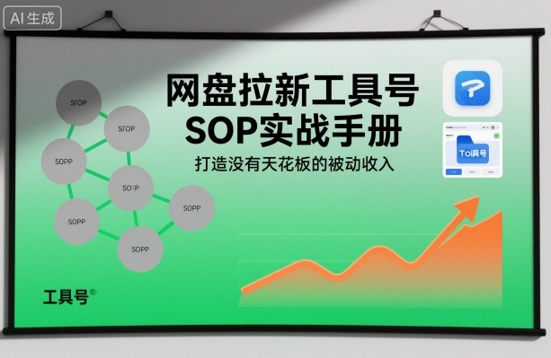 网盘拉新工具号SOP实战手册,打造没有天花板的被动收入网赚库-项目库-轻创网-中创网-福缘网-冒泡网-资源之家-魔方项目库网赚库