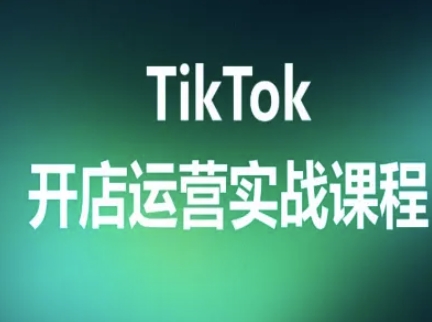 TikTok开店运营实战课程，TK跨境电商实操全流程网赚库-项目库-轻创网-中创网-福缘网-冒泡网-资源之家-魔方项目库网赚库