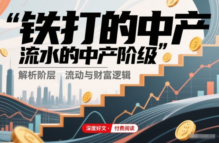 付费文章：铁打的中产，流水的中产阶级网赚库-项目库-轻创网-中创网-福缘网-冒泡网-资源之家-魔方项目库网赚库