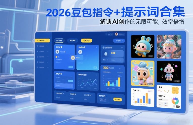 2026豆包指令+提示词合集，解锁AI创作的无限可能，效率倍增网赚库-项目库-轻创网-中创网-福缘网-冒泡网-资源之家-魔方项目库网赚库