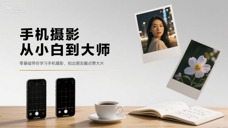 手机摄影从小白到大师，零基础带你学习手机摄影，拍出朋友圈点赞大片网赚库-项目库-轻创网-中创网-福缘网-冒泡网-资源之家-魔方项目库网赚库