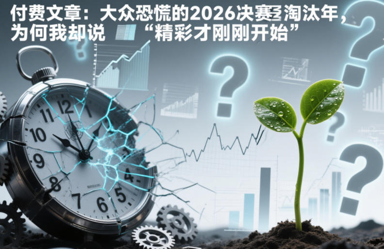 付费文章：大众恐慌的2026决赛淘汰年，为何我却说“精彩才刚刚开始”？网赚库-项目库-轻创网-中创网-福缘网-冒泡网-资源之家-魔方项目库网赚库