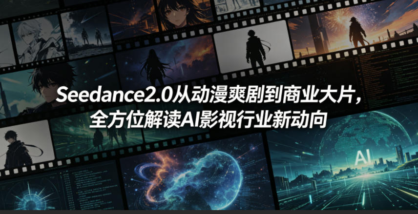 Seedance2.0从动漫爽剧到商业大片,全方位解读AI影视行业新动向网赚库-项目库-轻创网-中创网-福缘网-冒泡网-资源之家-魔方项目库网赚库