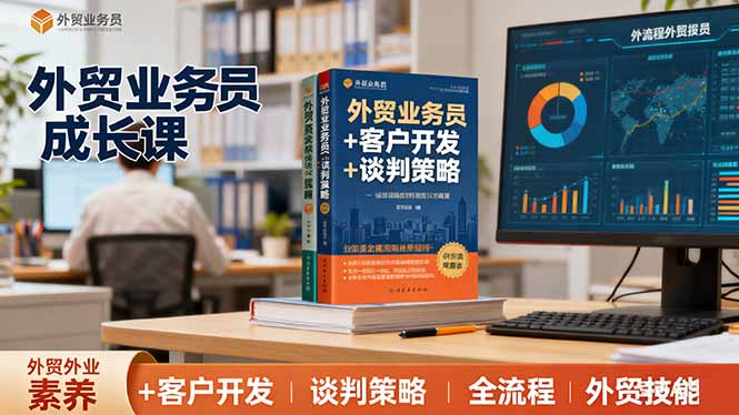 外贸业务员成长课：职业素养+客户开发+谈判策略、掌握全流程外贸技能网赚库-项目库-轻创网-中创网-福缘网-冒泡网-资源之家-魔方项目库网赚库