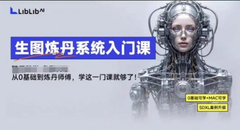 LibLibAI哩布哩布生图炼丹系统入门课，从生图到炼丹，只学这一门就够了网赚库-项目库-轻创网-中创网-福缘网-冒泡网-资源之家-魔方项目库网赚库