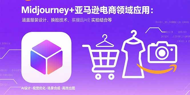 Midjourney+电商领域商业应用：涵盖服装设计、换脸技术、实拍结合等网赚库-项目库-轻创网-中创网-福缘网-冒泡网-资源之家-魔方项目库网赚库