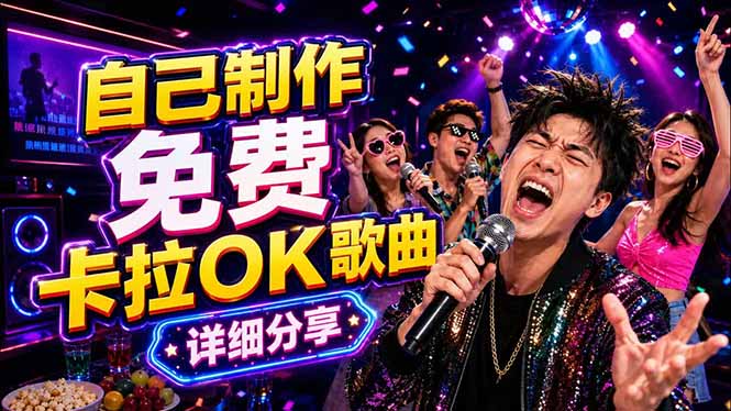 免费卡拉OK歌曲制作全攻略:音轨分离字幕制作,零基础快速做出专业K歌视频网赚库-项目库-轻创网-中创网-福缘网-冒泡网-资源之家-魔方项目库网赚库