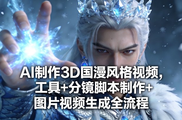 AI制作3D国漫风格视频，工具+分镜脚本制作+图片视频生成全流程网赚库-项目库-轻创网-中创网-福缘网-冒泡网-资源之家-魔方项目库网赚库
