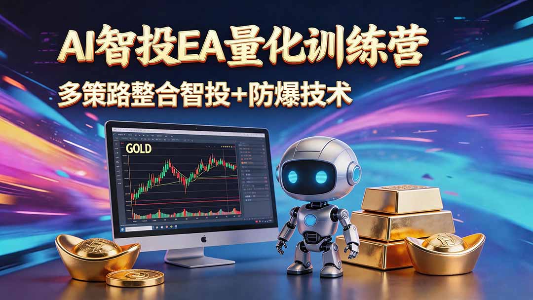 AI智投EA量化运营技术，自动化黄金操盘技术，小白也可以轻松上手日入1000+网赚库-项目库-轻创网-中创网-福缘网-冒泡网-资源之家-魔方项目库网赚库