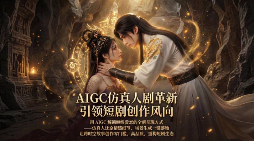 AIGC仿真人《合欢宗》短剧教学,用AIGC解锁缠绵爱恋的全新呈现方式,让跨时空故事创作零门槛、高品质,重构短剧生态网赚库-项目库-轻创网-中创网-福缘网-冒泡网-资源之家-魔方项目库网赚库