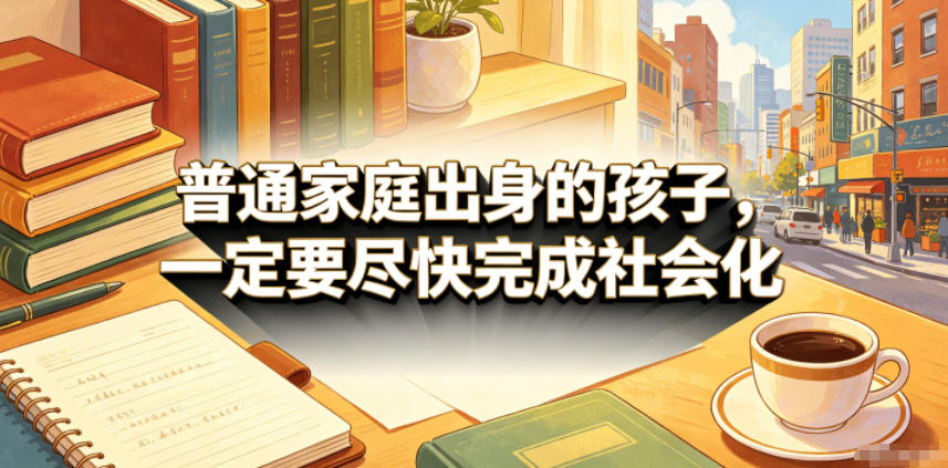 付费文章:普通家庭出身的孩子,一定要尽快完成社会化网赚库-项目库-轻创网-中创网-福缘网-冒泡网-资源之家-魔方项目库网赚库